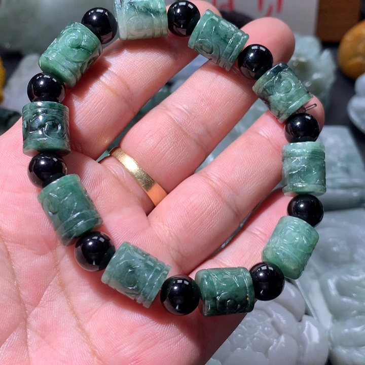 翡翠未镶嵌颈饰保真天然a货翡翠