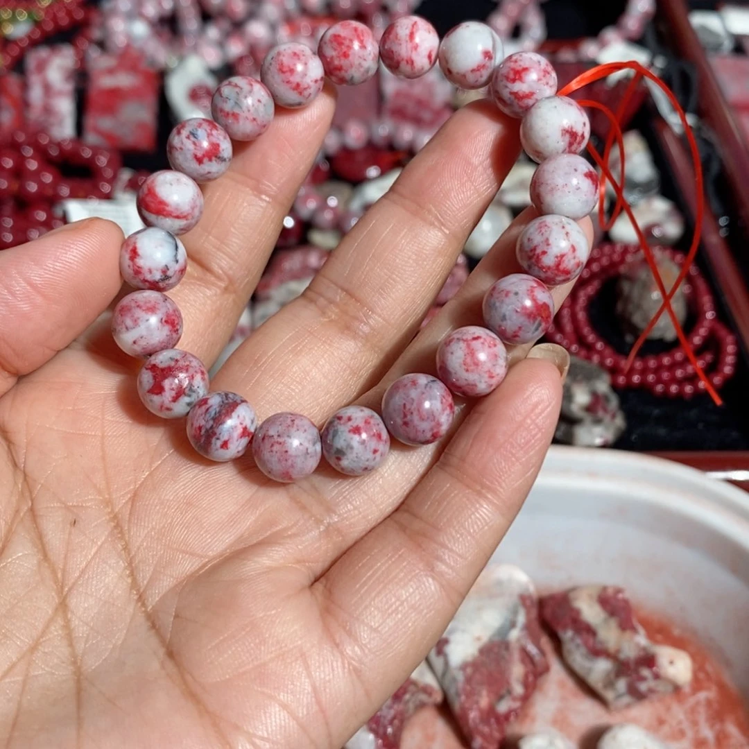 别***多天然辰砂天然朱砂原石手串9➕