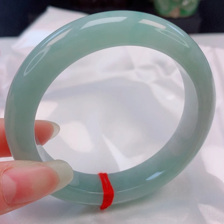 翡翠未镶嵌手镯53圈