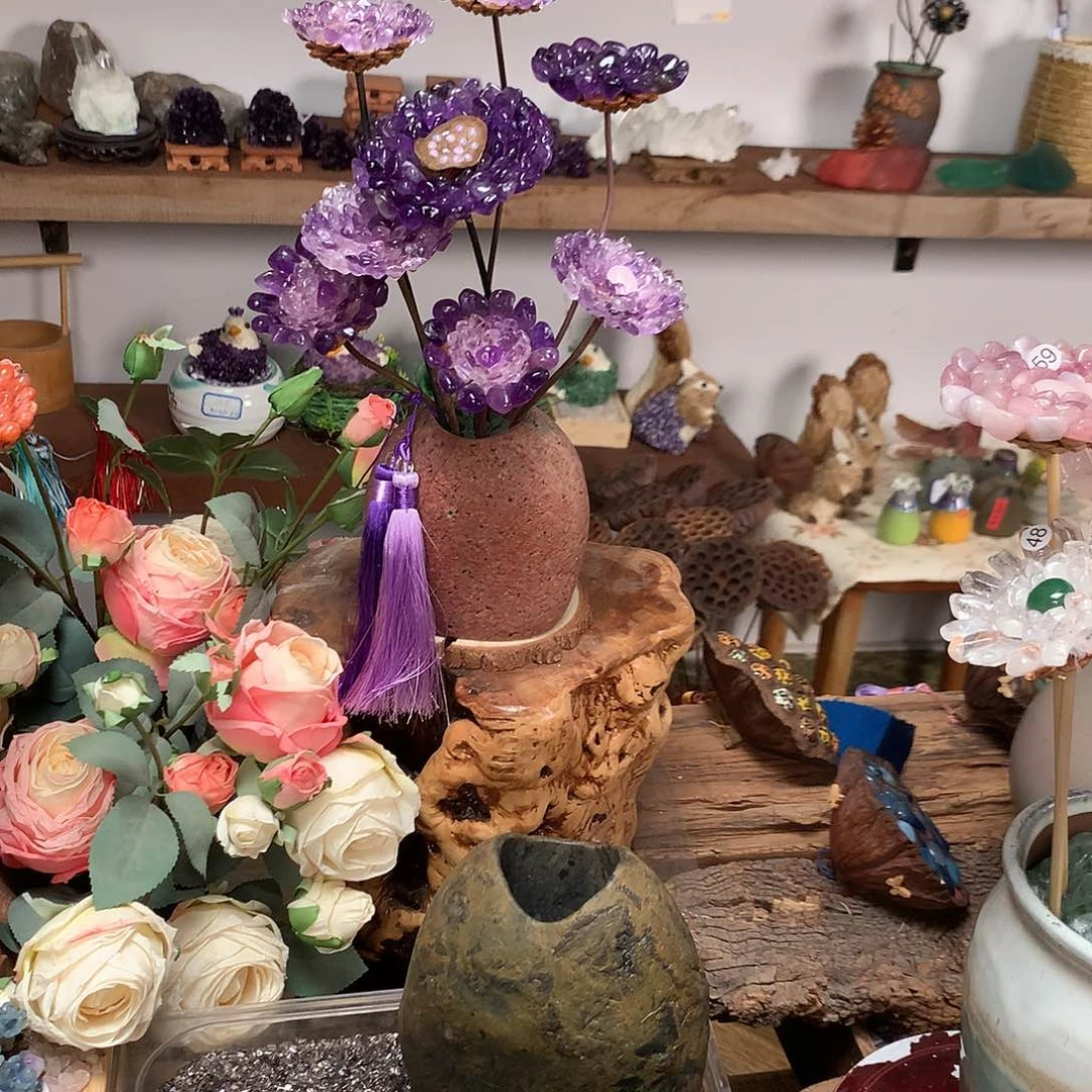 木紫水晶套装孤品