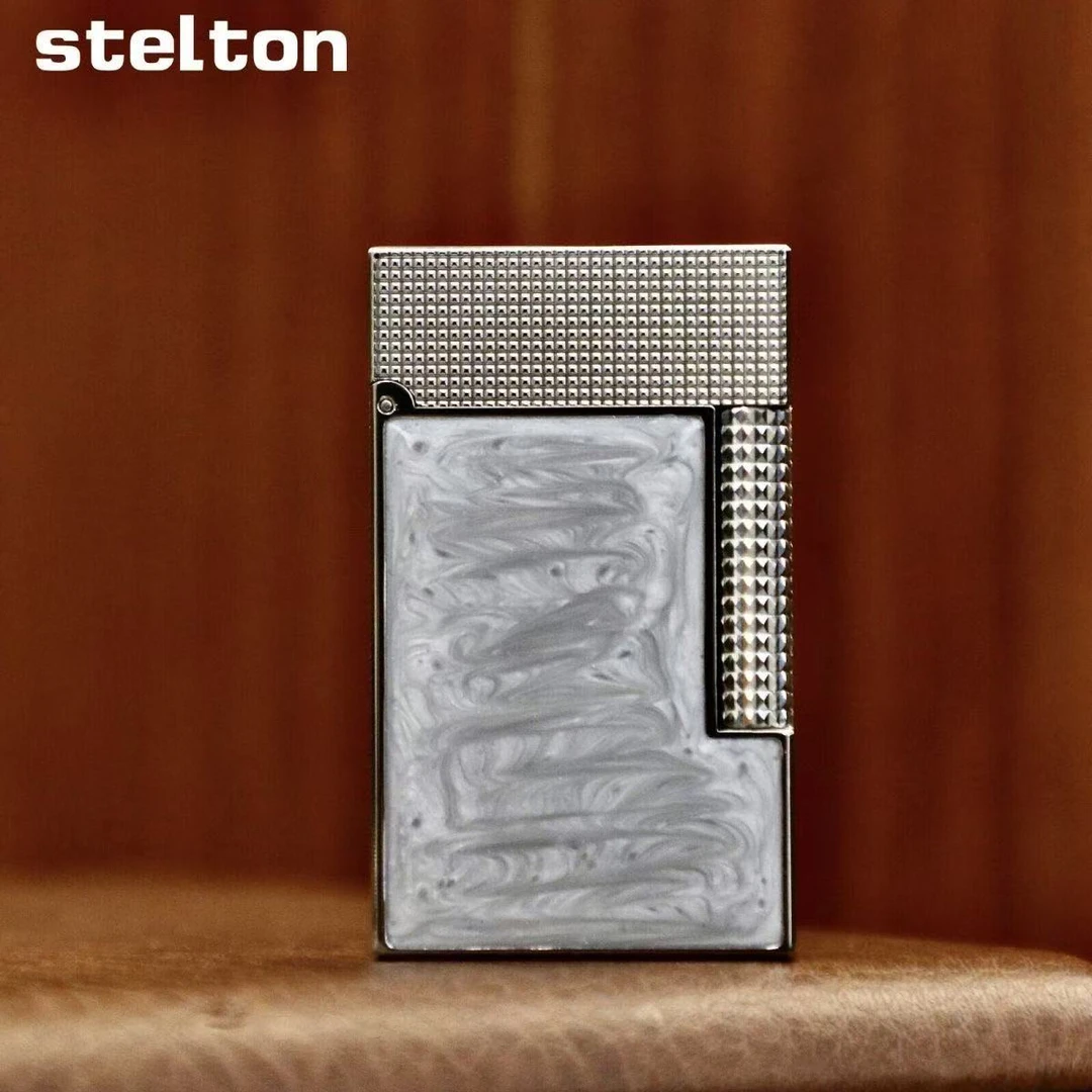 Stelton斯特腾墨影霜华朗声充气打火机 定制侧滑砂轮个性高档礼品
