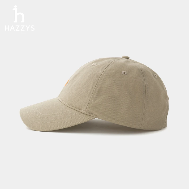 Hazzys哈吉斯春夏季ins刺绣鸭舌帽帽子复古
