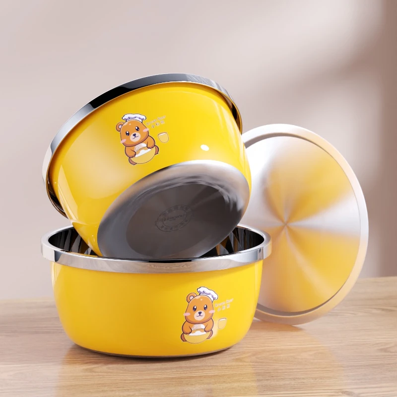 不锈钢盆实用和面盆加厚多功能电磁炉热汤盆调味盆麻辣烫夹菜盆