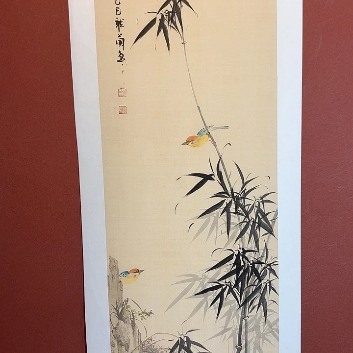 国画听兰老师花鸟