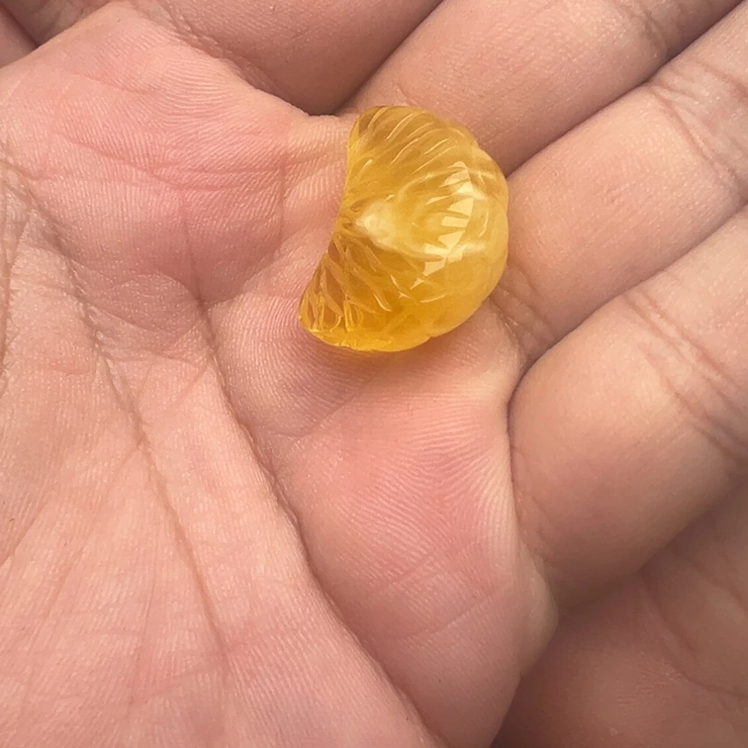 琥珀未镶嵌裸石橘子瓣