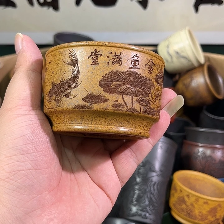 茶杯紫砂全手工紫砂主人杯