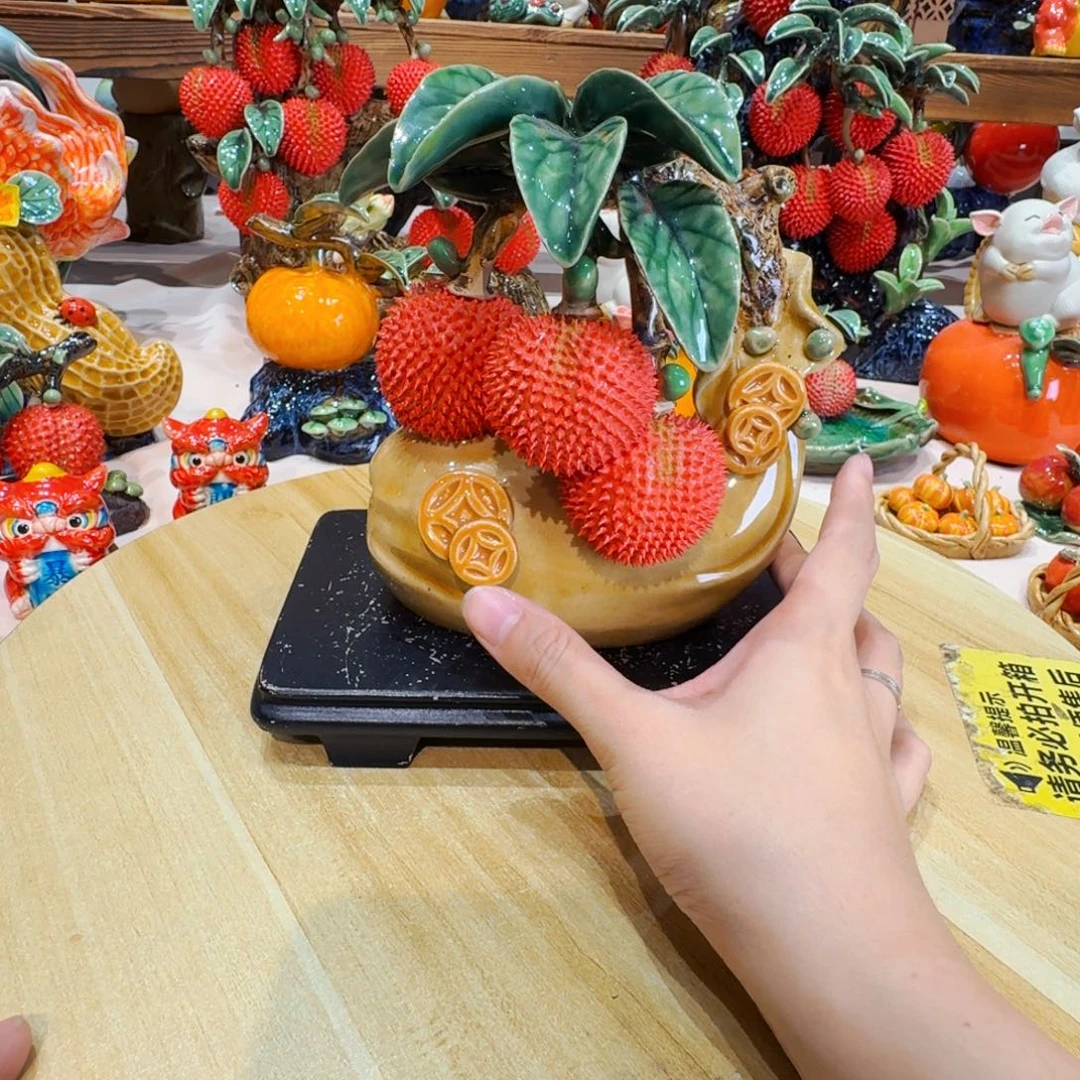 陶瓷福袋荔枝陶瓷