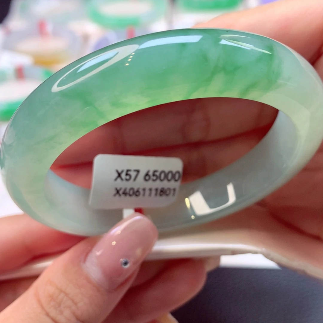未镶嵌手镯翡翠正圈5号66