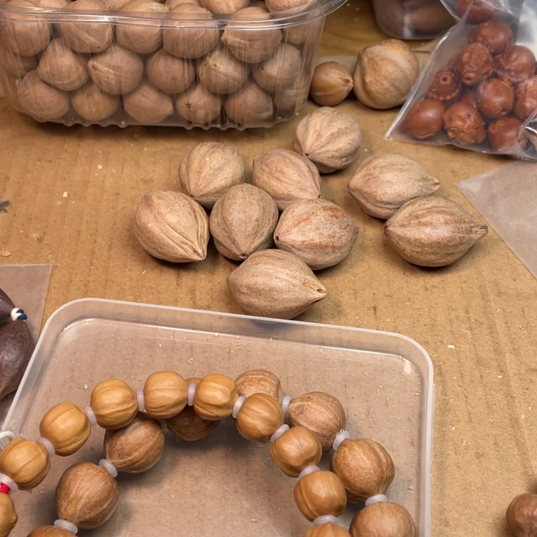 过***儿手串/手链橄榄核白色