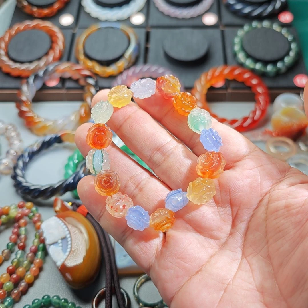 玛瑙/玉髓合金手链