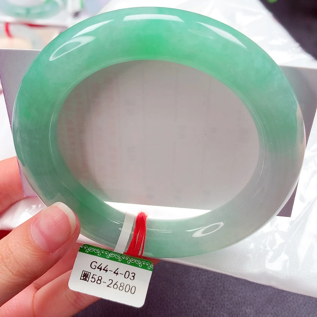 翡翠未镶嵌手镯缅甸天然a货翡翠手镯