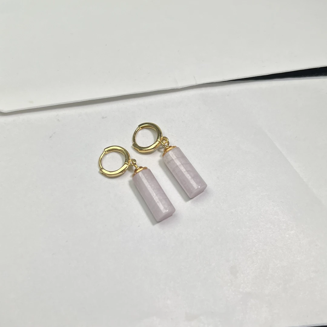 925紫锂辉耳坠 KT24022108