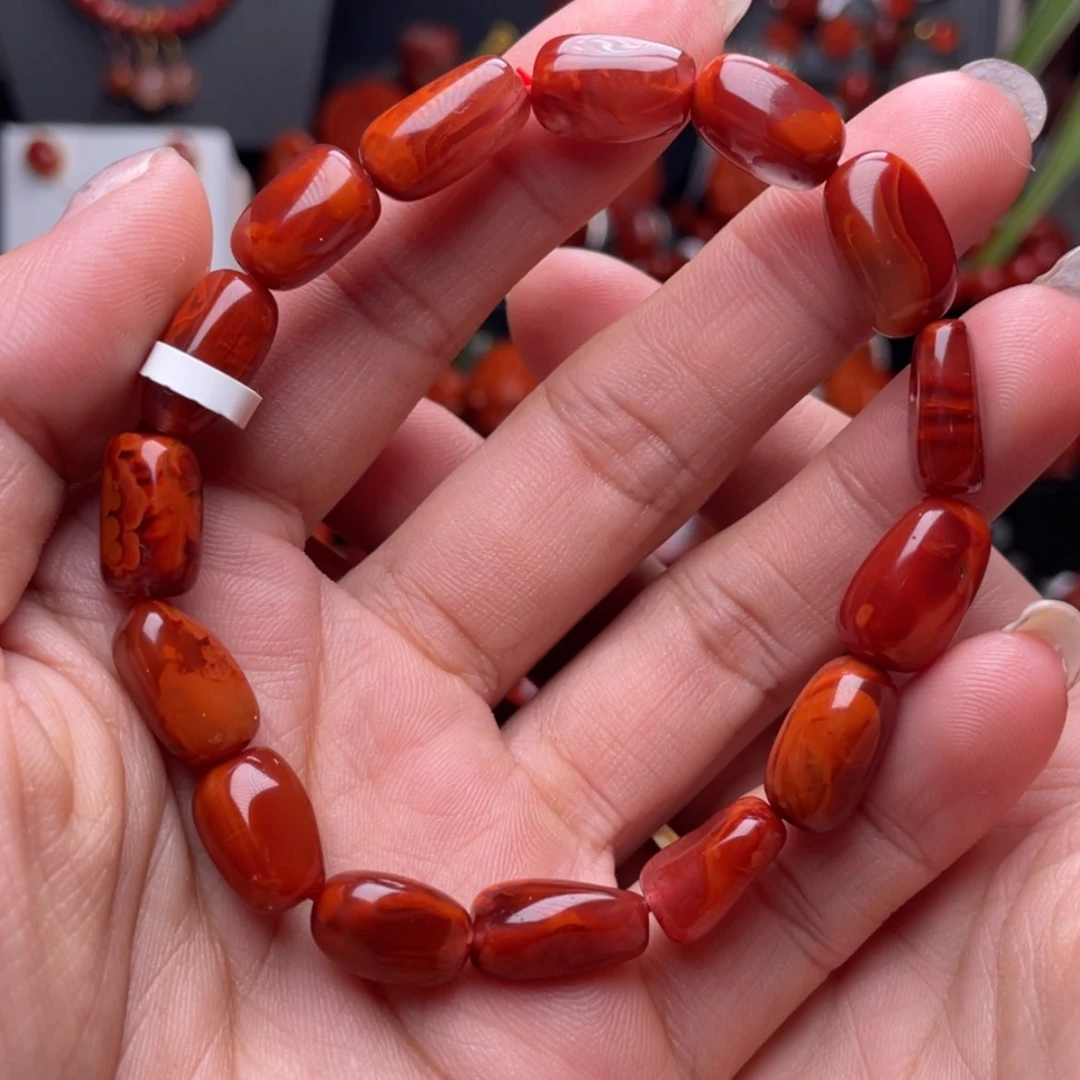 【闪购商品】南红玛瑙独籽随型手串未镶嵌