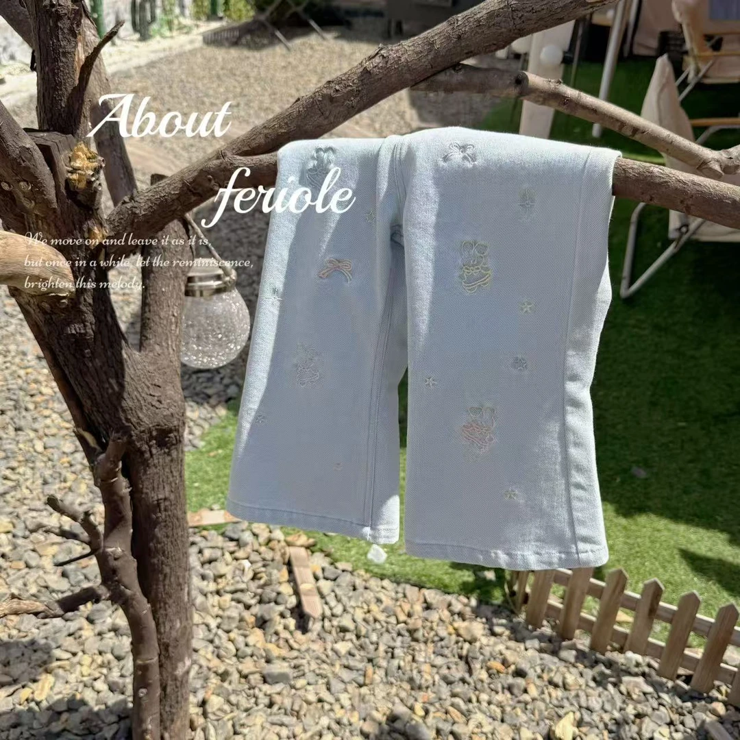 AC406~FLL·25夏~绣花牛仔裤53241