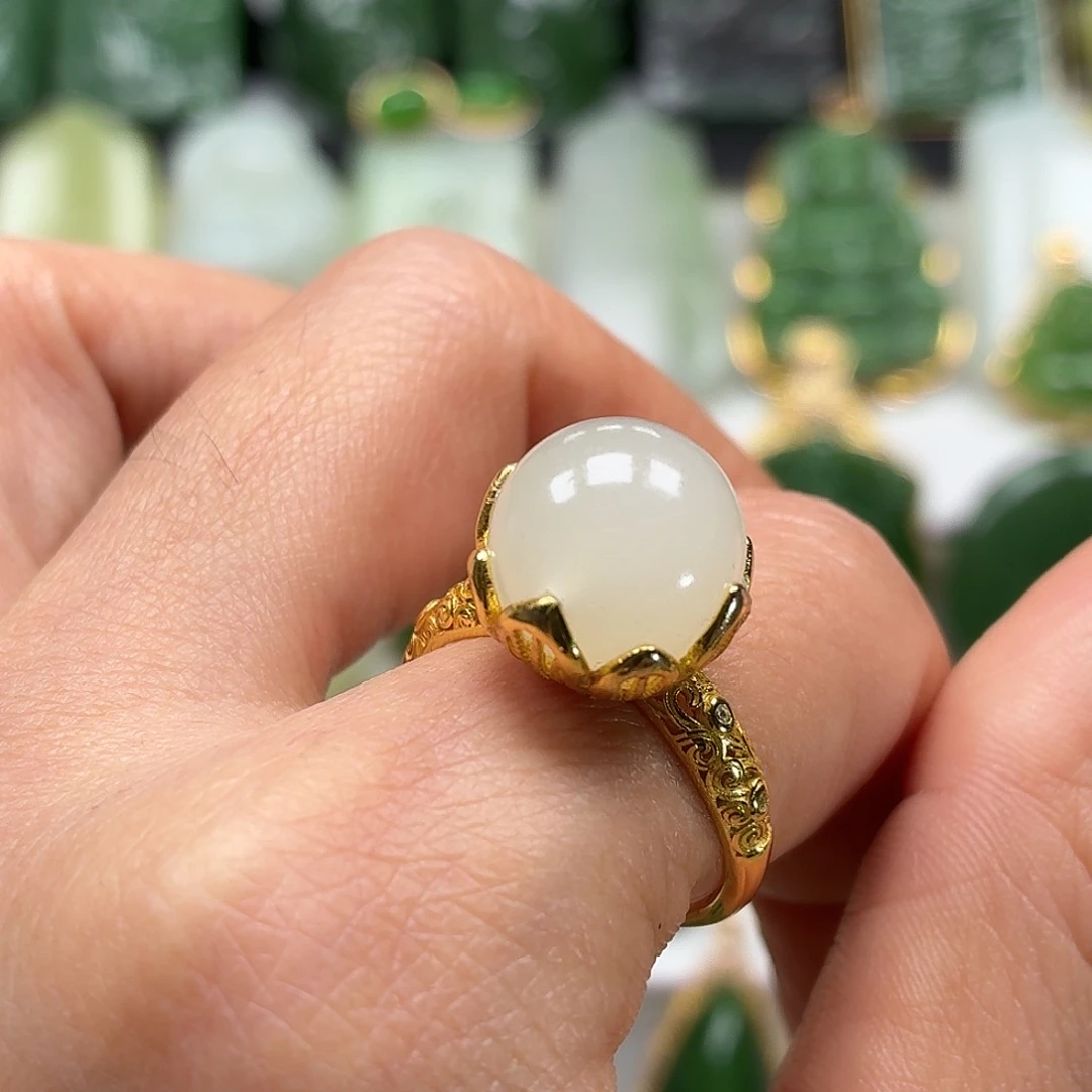 和田玉银S925镶嵌颈饰