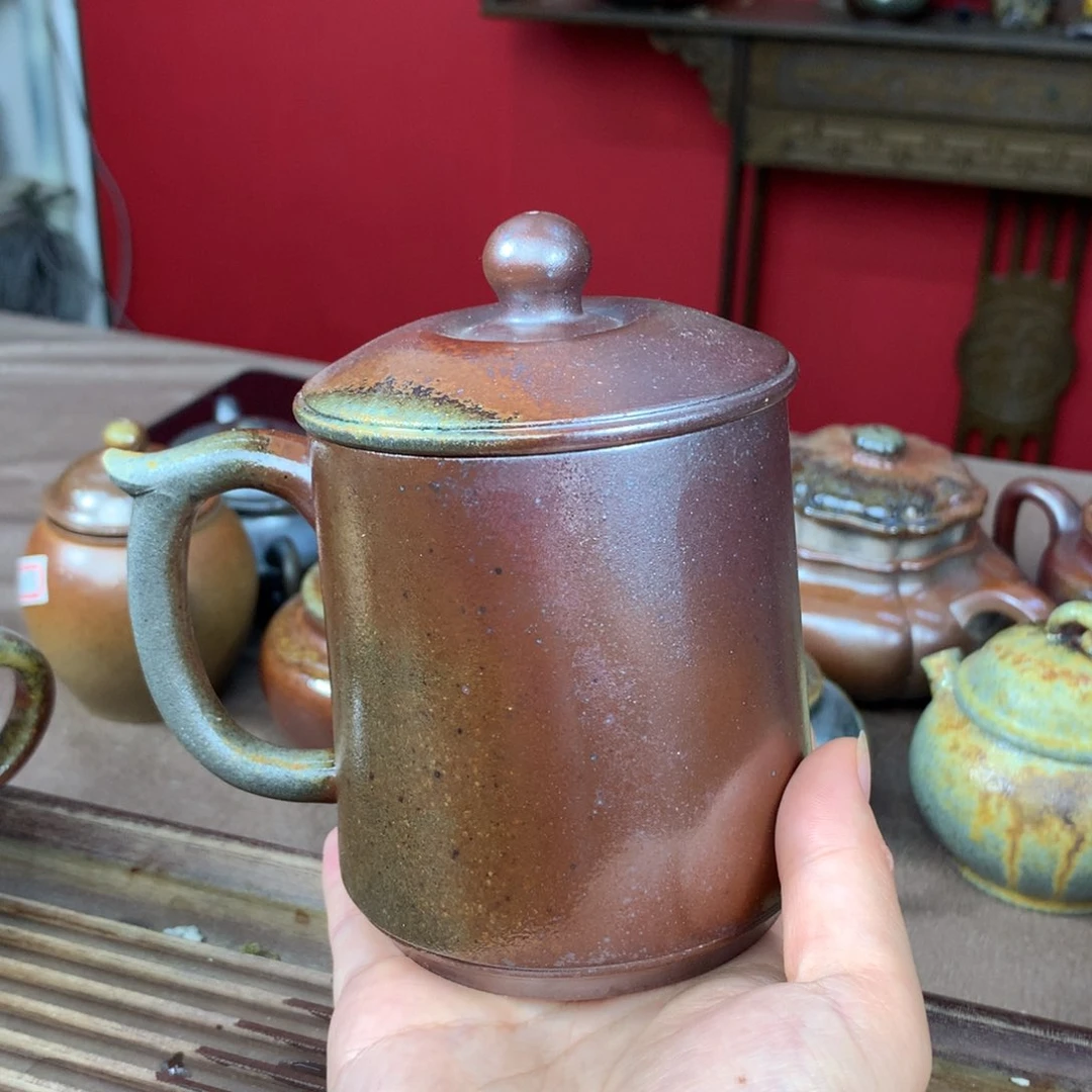 茶壶紫砂纯自然柴烧