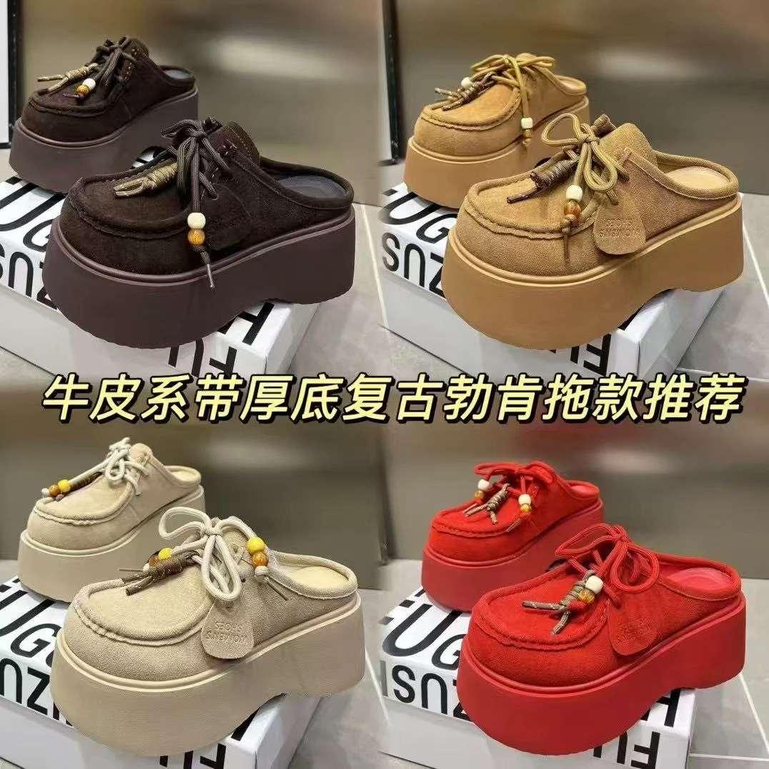 唐小肉欧若假日风缝制复古港风透气女固特异马丁靴33-3