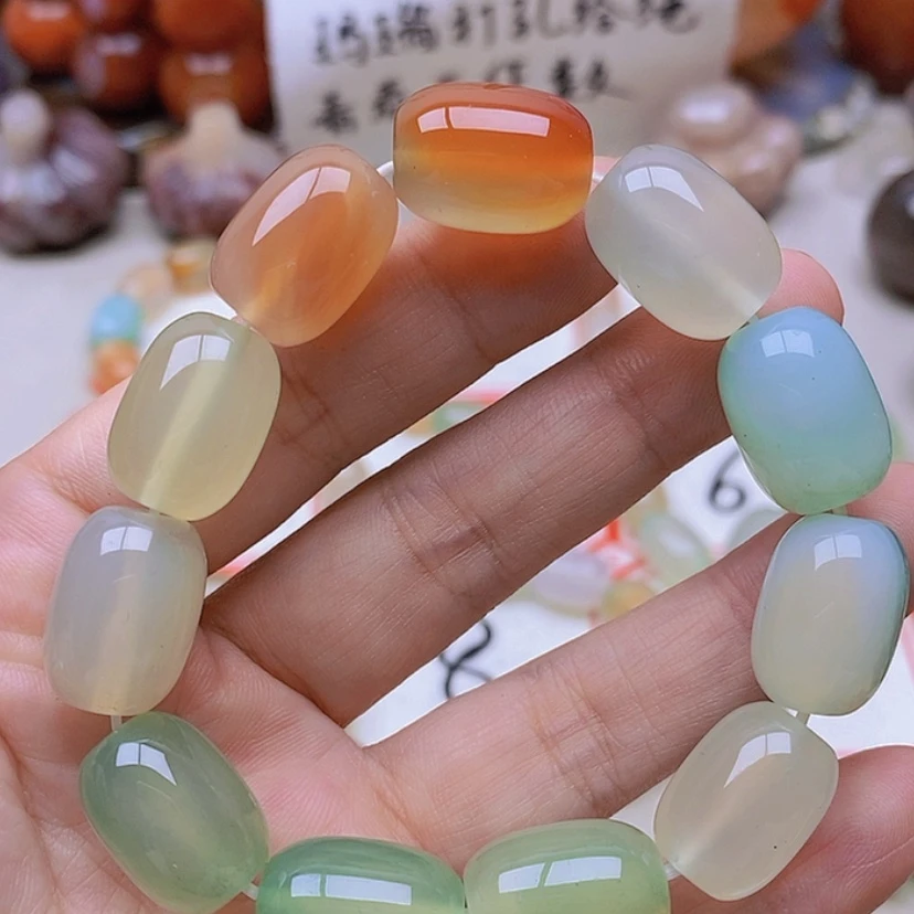 【闪购商品】未镶嵌玛瑙/玉髓珠宝半成品果*灿