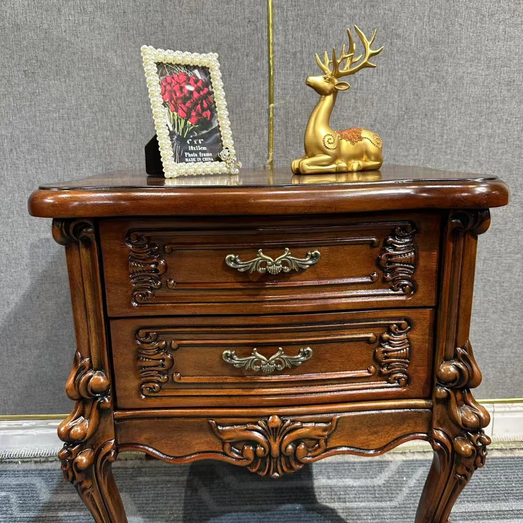 161床头柜 570*430*590 美式欧式做旧雕花
