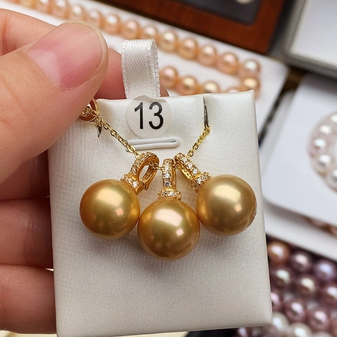 淡水珍珠颈饰银S925镶嵌