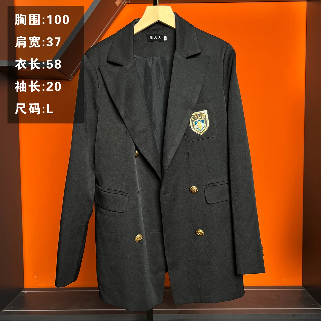 拍照过的黑色小西服F73