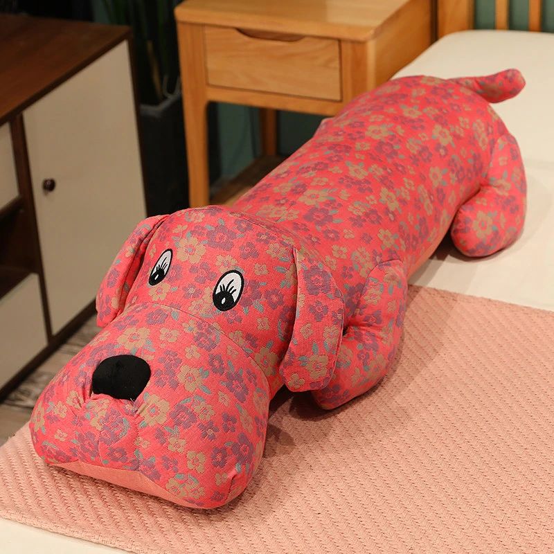 三层纱趴狗抱枕女生睡觉专用夹腿侧睡毛绒玩具玩偶大娃娃公仔抱睡