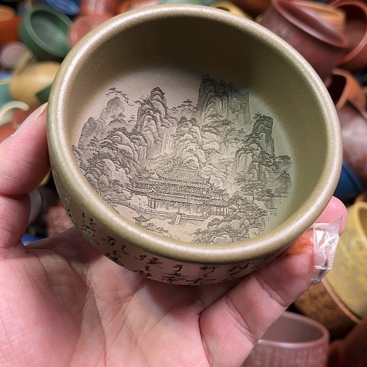 紫砂茶杯全手工紫砂主人杯