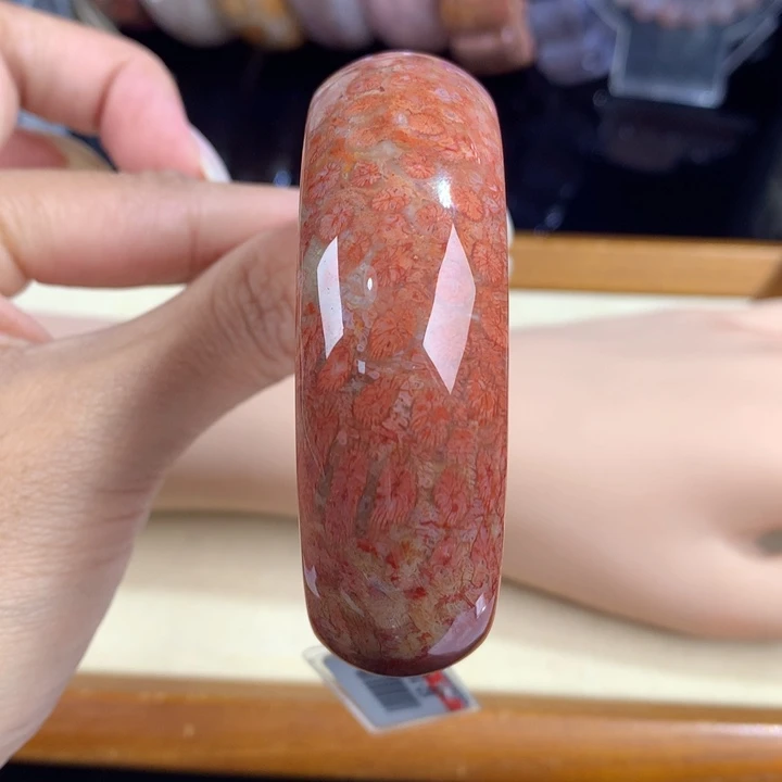 硅化珊瑚（珊瑚玉）未镶嵌吊坠(赠链)11号58圈口