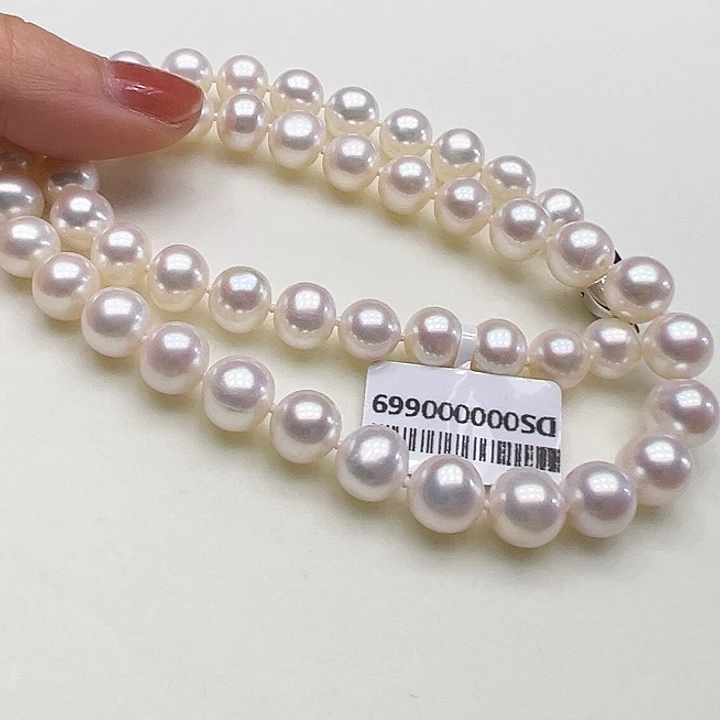 项链银S925镶嵌淡水珍珠➕9极光炫彩高品孤品