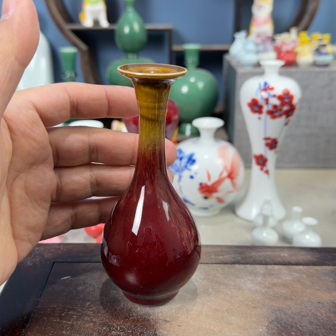 陶瓷手工小花器摆件