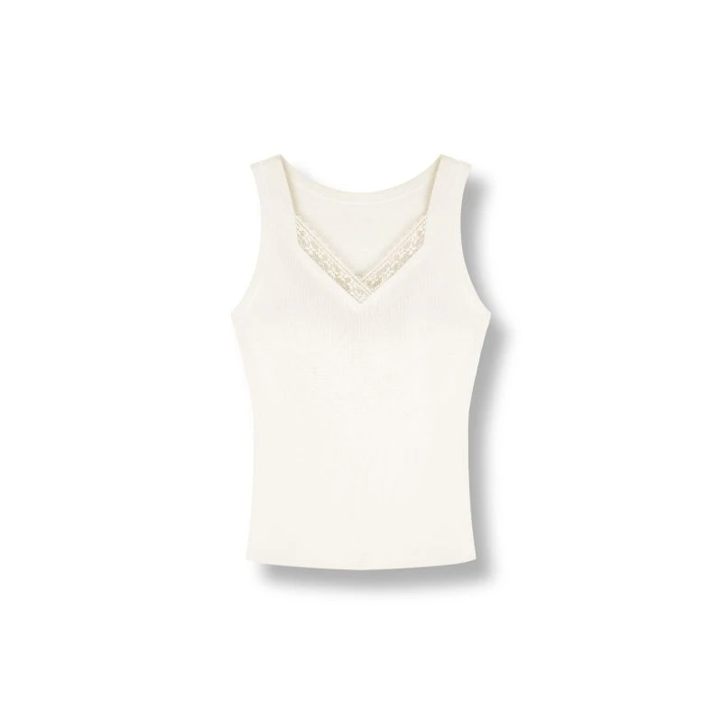 【曼】新款时尚无袖百搭蕾丝背心【25BX10520】