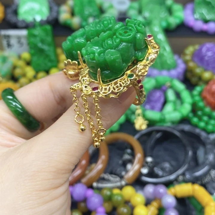 未镶嵌翡翠耳饰戒指25