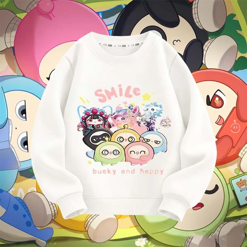 蛋仔派对卡通衣服卫衣儿童长袖男童儿童秋冬季卫衣长袖卫衣潮流