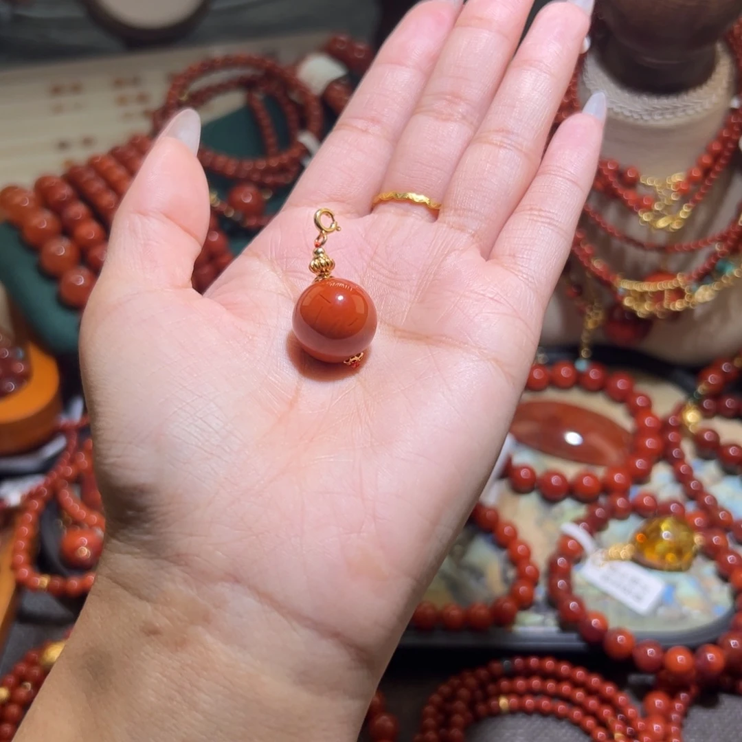 南红玛瑙未镶嵌手链15m