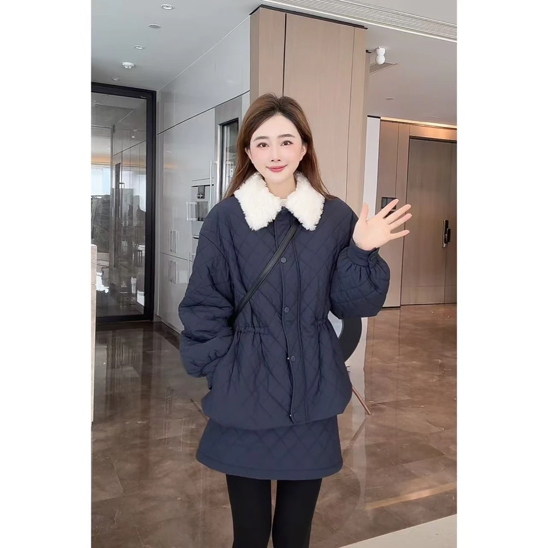 【气质翻领棉服】小允姐姐2025新款时尚高级棉服（领可拆）