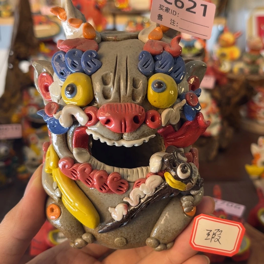 泥塑纯手工茶宠摆件