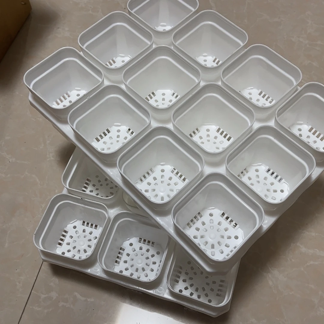 中厚口6高6白盆24个盆带2个拖架