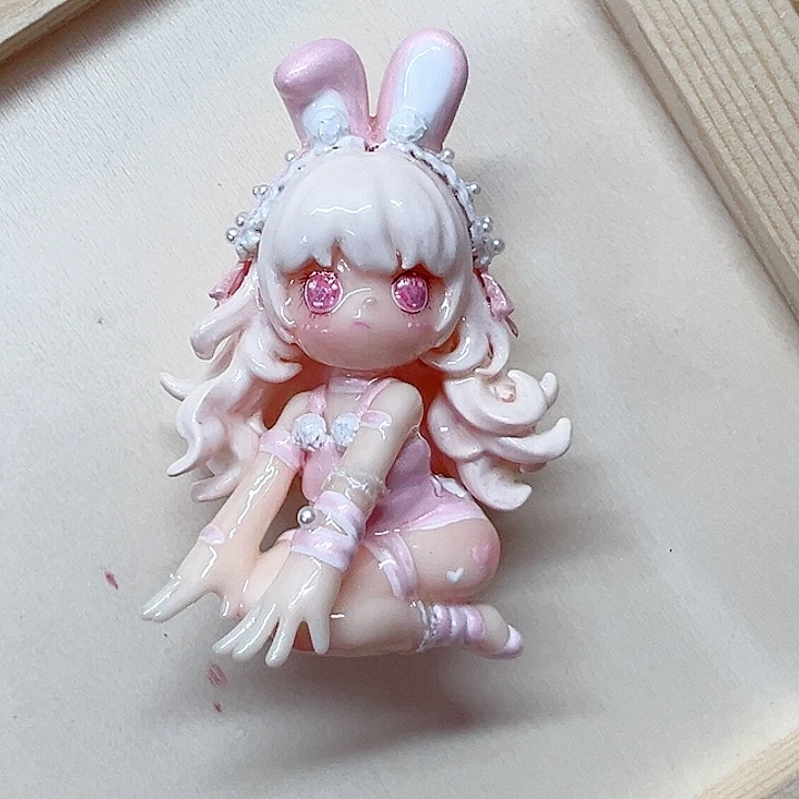 树脂Leisi 兔兔女郎momoko 粉色