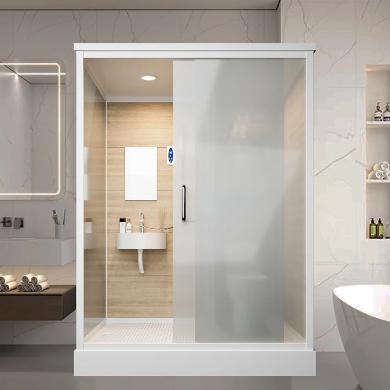 长1.2*宽1.0*高2.1含马桶整体淋浴房[侧开门咨询客服]