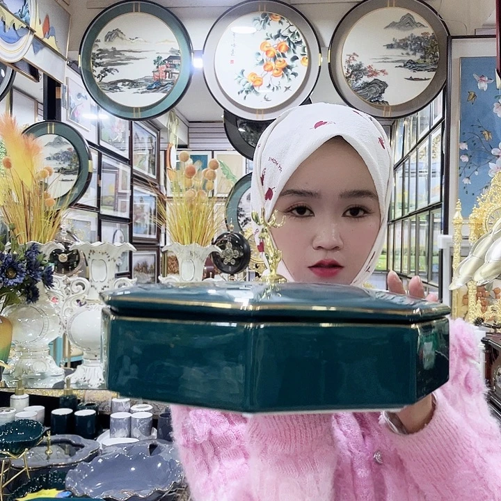 陶瓷工艺大号干果盘