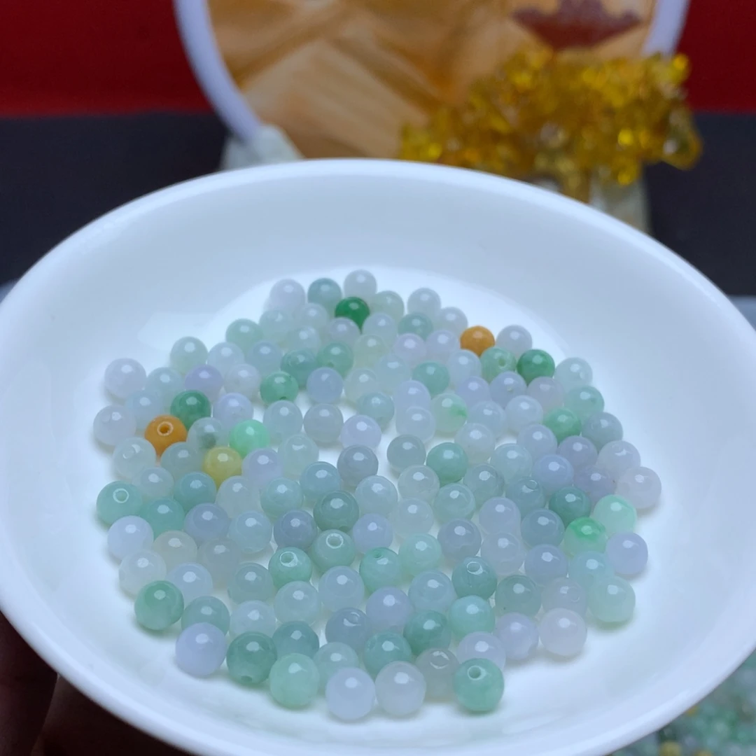 【闪购商品】翡翠手链未镶嵌卡5.3冰三彩50个