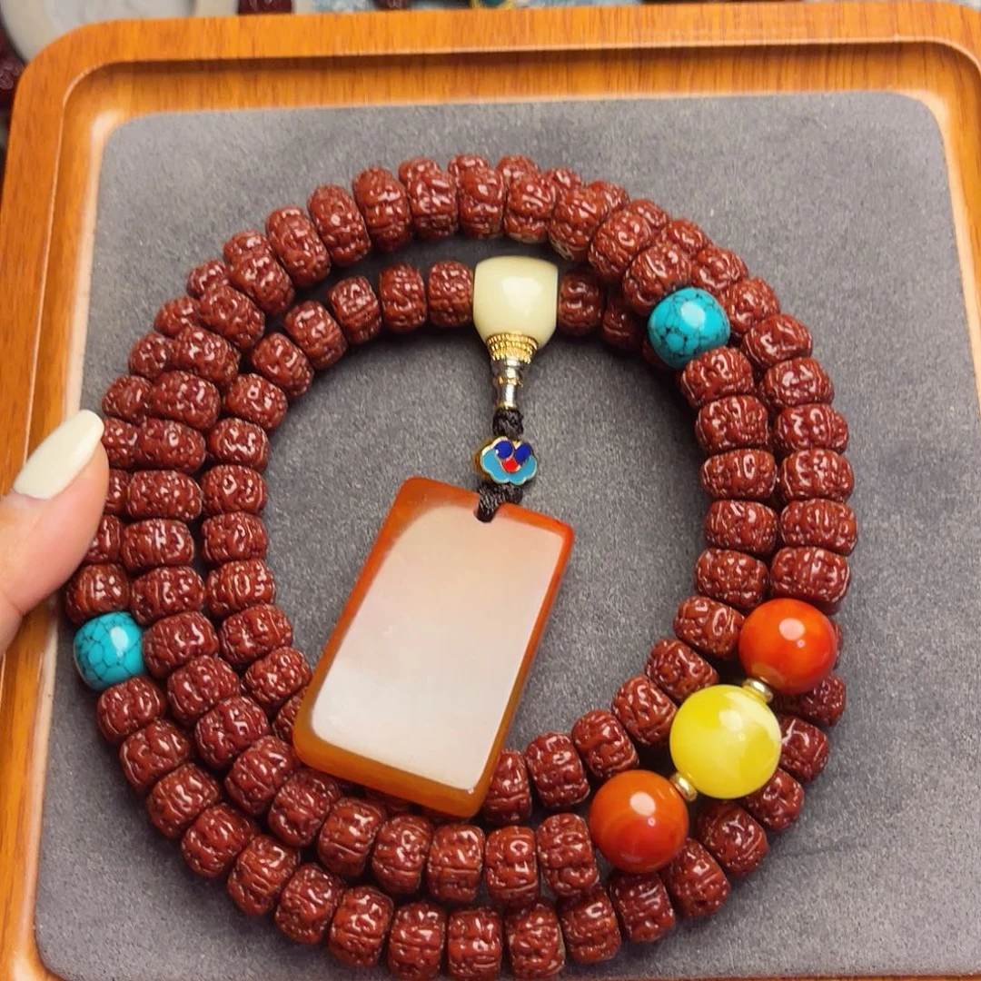 金刚菩提吊坠藏式直切一代龙