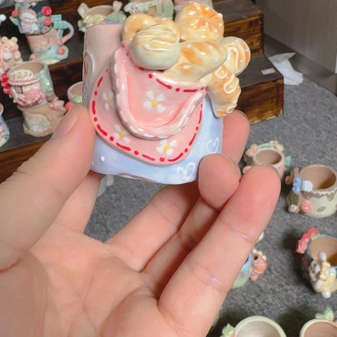 老梧家的手工陶瓷多肉花盆