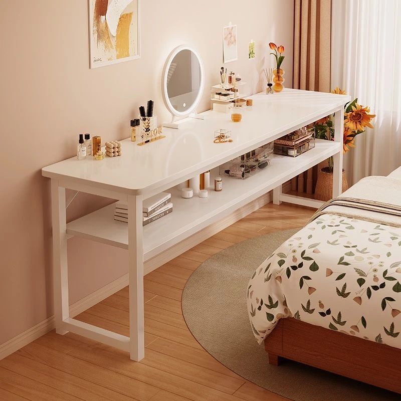 电脑桌子简易出租房卧室女生书桌长方形家用客厅工作办公桌