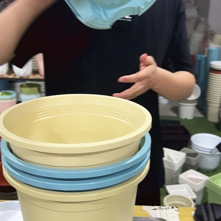 圆形控根口24高24混色无托5只