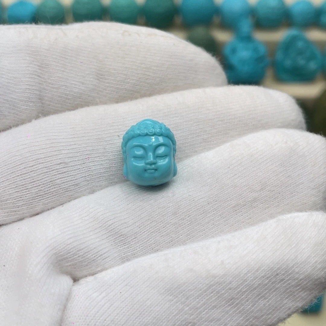 绿松石未镶嵌颈饰卡10.6-12.8-9.7