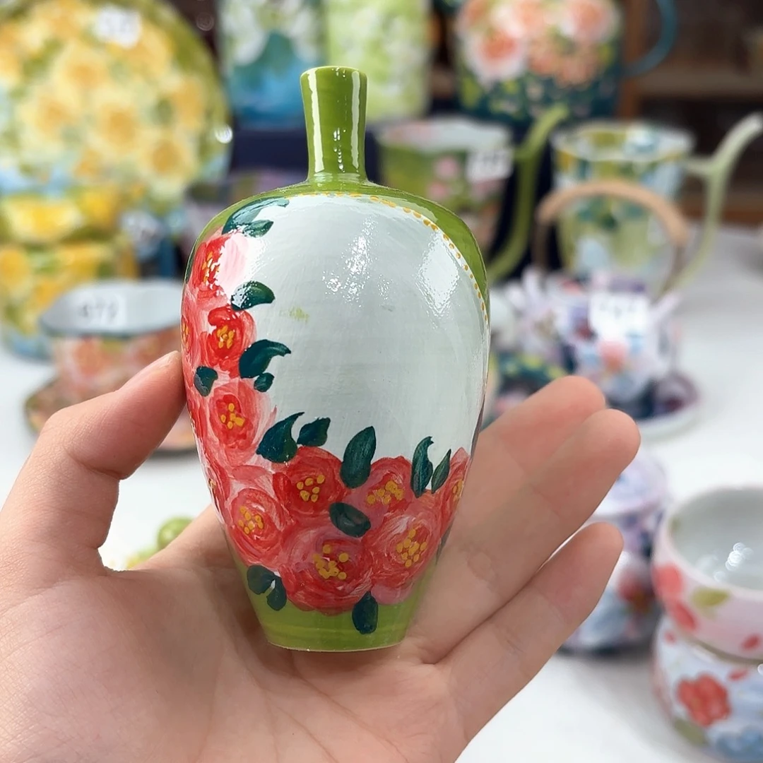 景德镇手绘高温釉下彩陶瓷茶具
