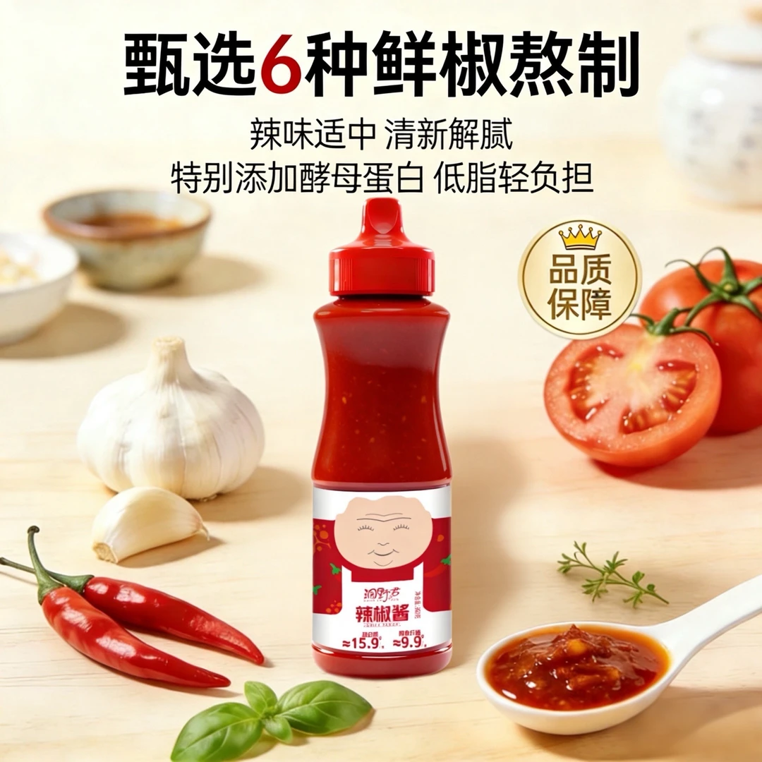 洞野君低脂韩式辣椒下饭菜石锅拌饭甜辣酱火锅烤肉蘸水拌饭面酱