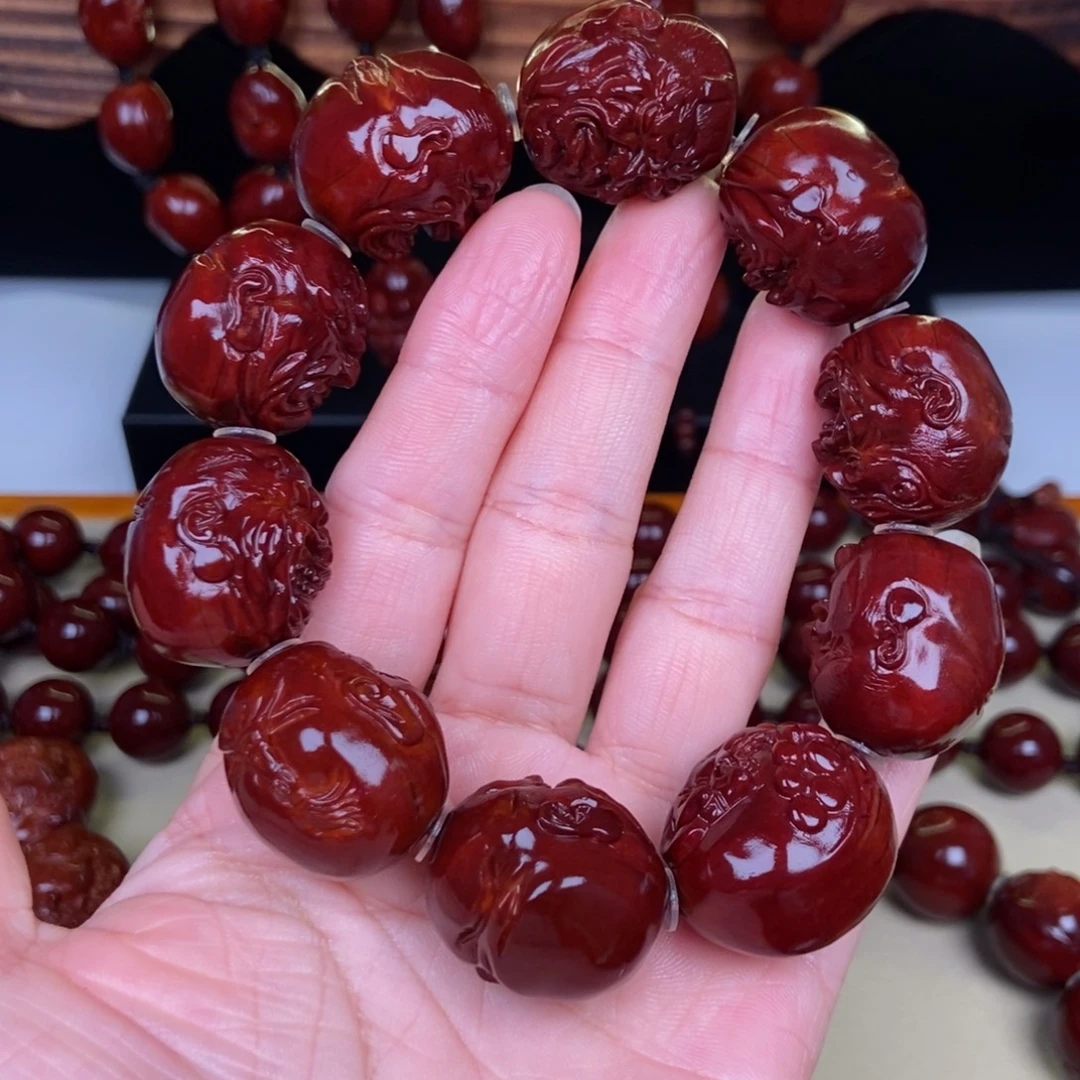 冰***水吊坠橄榄核经典恶僧