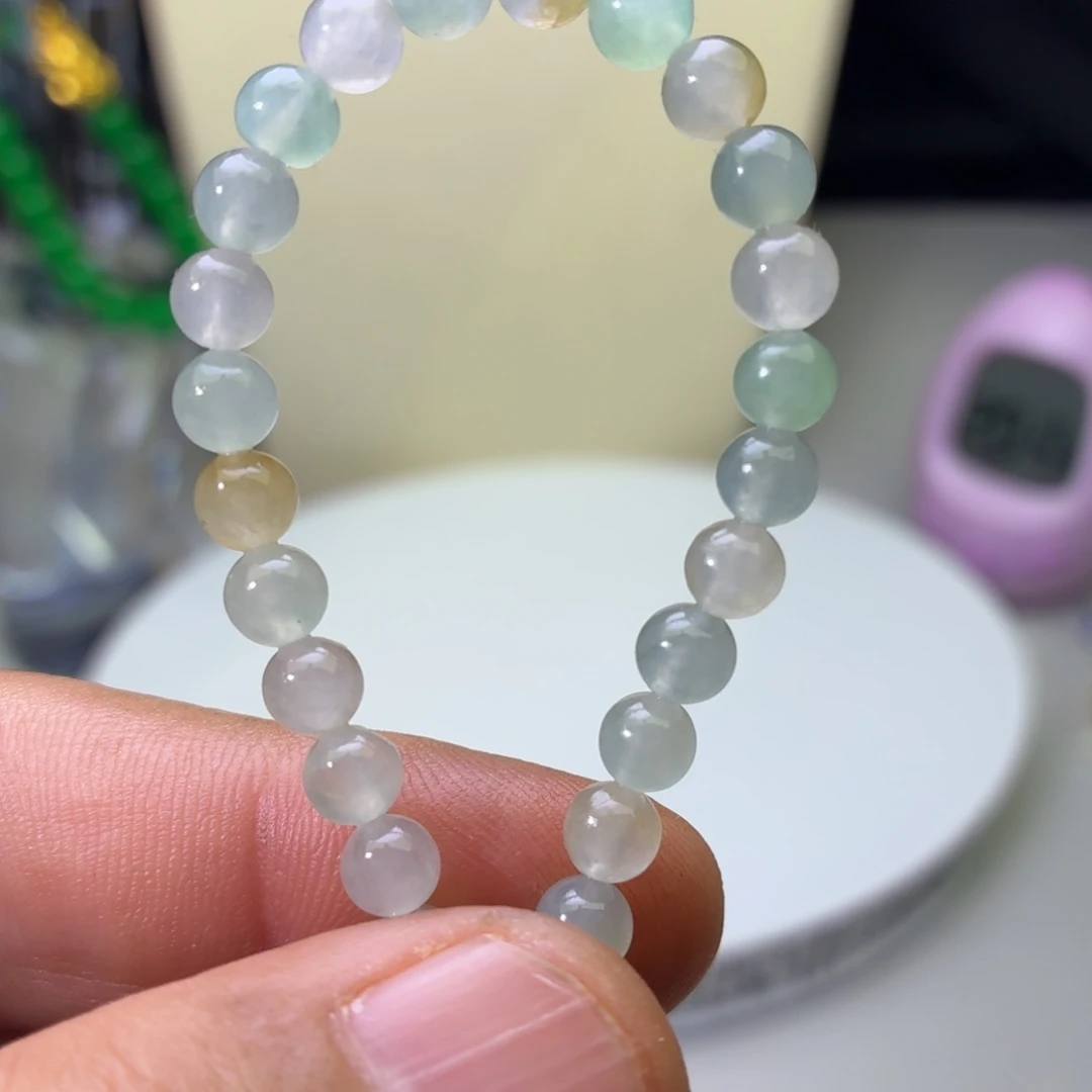 定制翡翠未镶嵌翡翠珠链